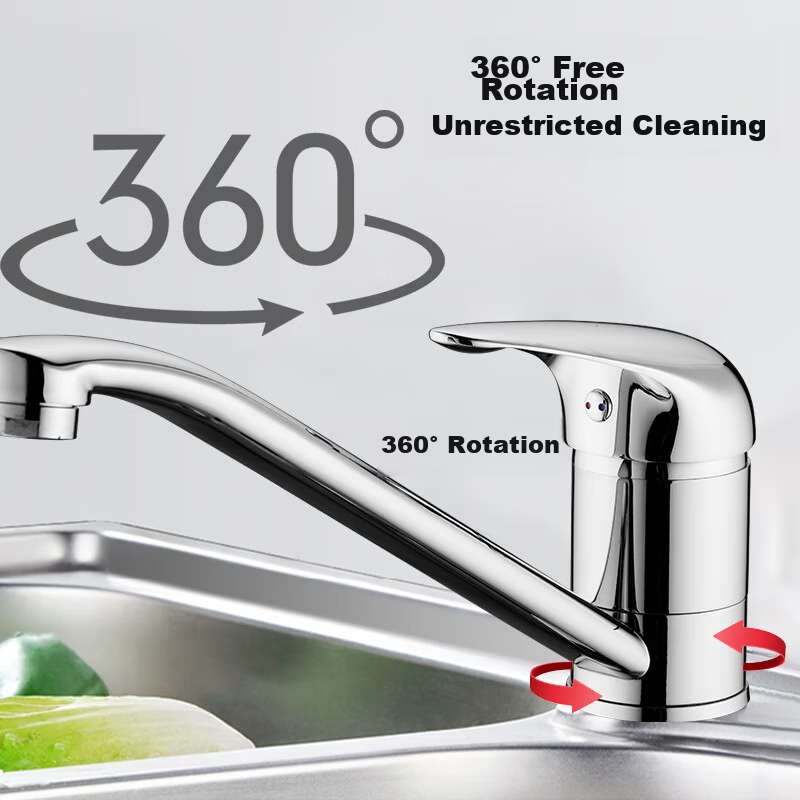 BSITN Low-Profile Rotating Kitchen Faucet