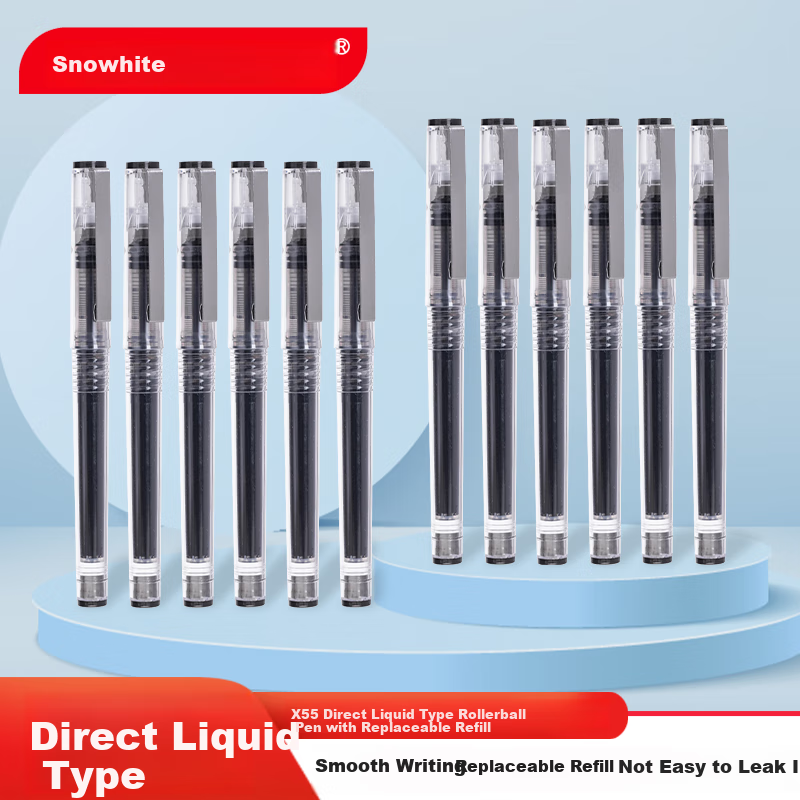 Snowhite X55 Refillable Gel Pen - 12 Pack
