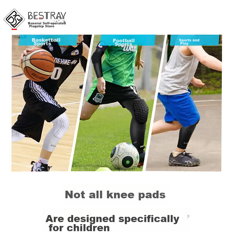 Bestray Kids Basketball Knee & Elbow Pads Set
