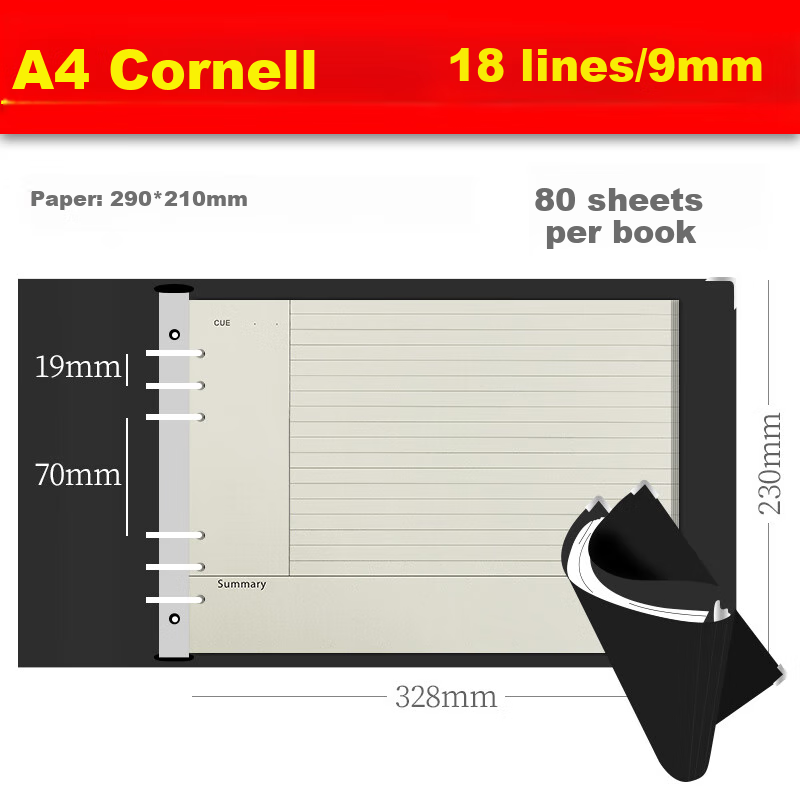 Faramon A4 Large Cornell Mind Map Notebook