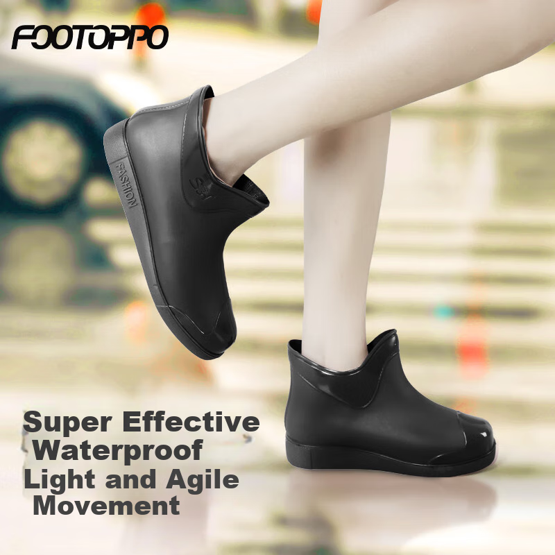 FOOTOPPO Women's Short Rain Boots