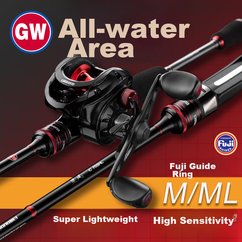 GW Gangfeng Lure Rod with Pistol Grip - 2.1m Jigging Rod