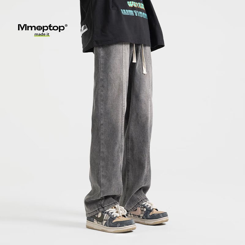 MMOPTOP Men's Casual Washed Thin Jeans