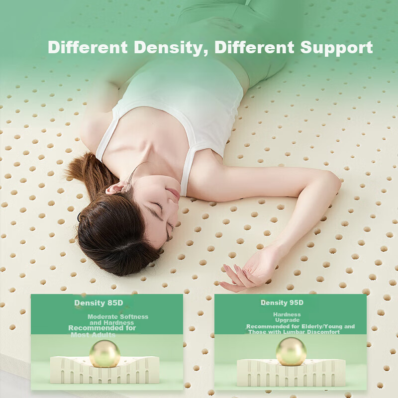 Mengyishu Natural Latex Mattress - 91% Latex, 90x190cm