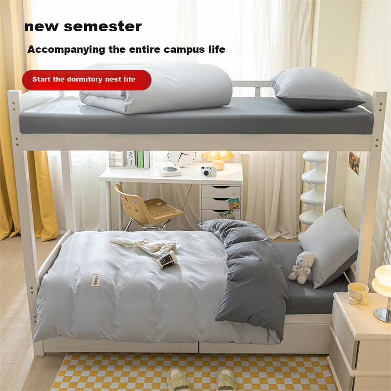 MUJI Cotton Dorm Bedding Set Six Pieces