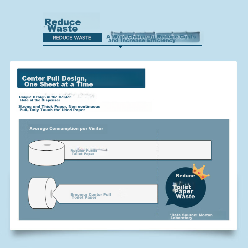 BREMMER Coreless Toilet Paper 800g 12 Rolls