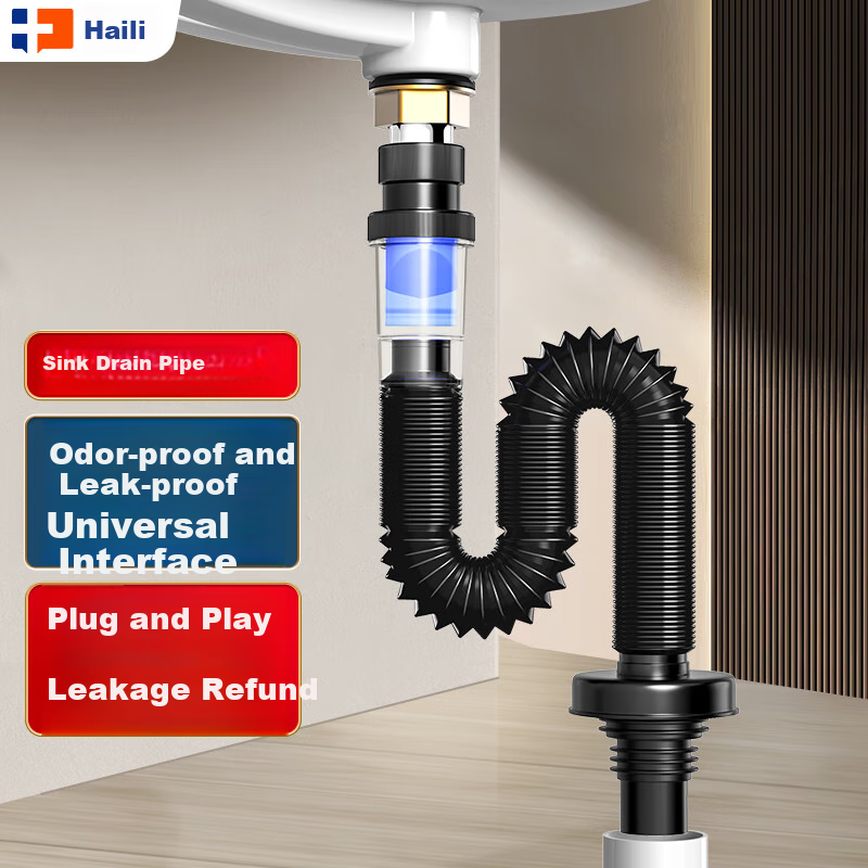 Haili Sink Drain Pipe Odor-proof