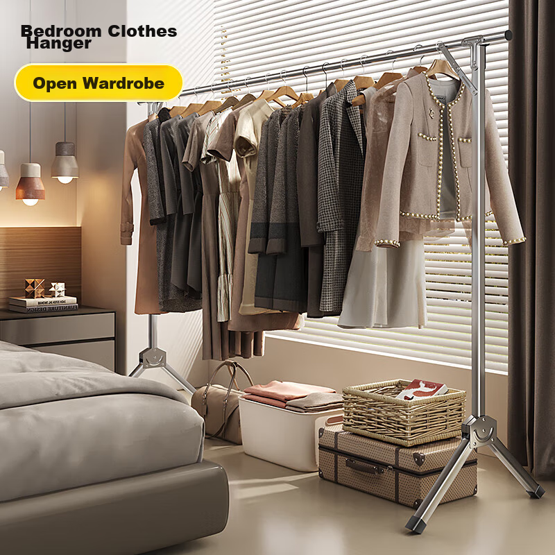 Miaomei Foldable Height-Adjustable Clothes Drying Rack