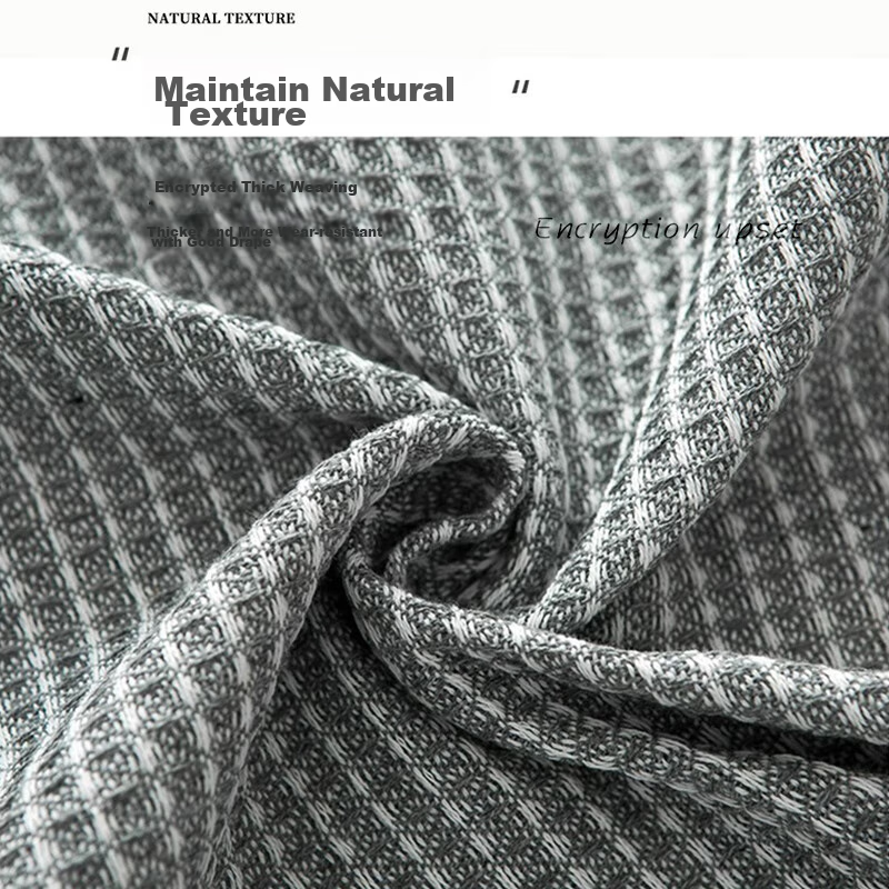 AVIVI Cotton Linen Tablecloth 130x130cm Honeycomb Pattern