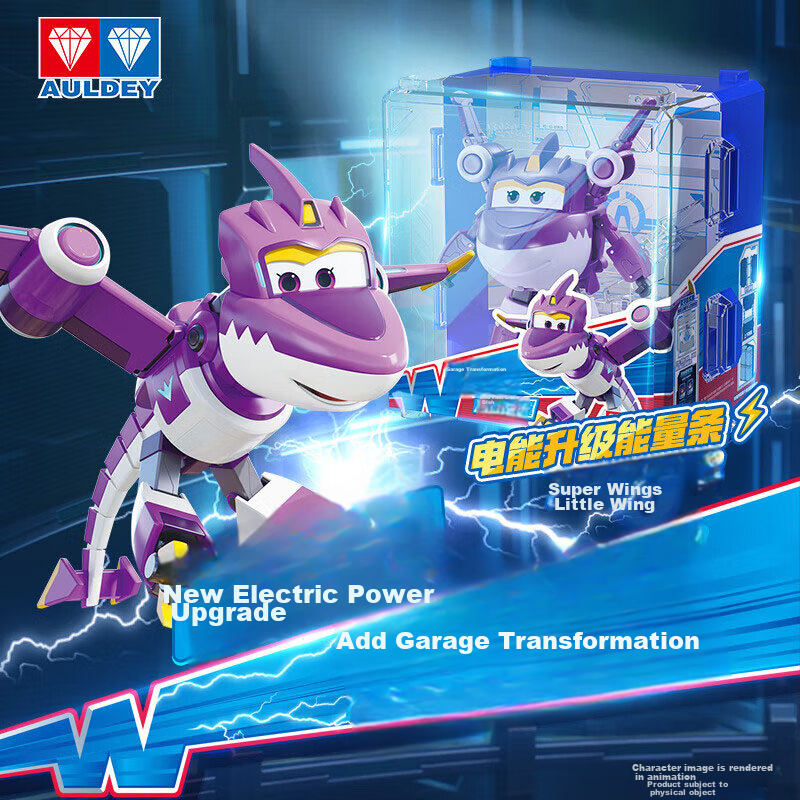 AULDEY Super Wings Transforming Robot Garage