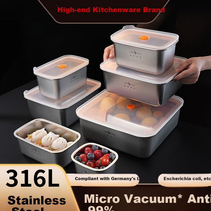 SSGP 316L Stainless Steel Food Storage Container