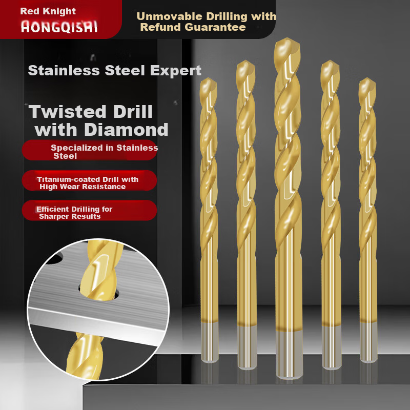Hongqishi High-Speed Steel Twist Drill for Stainless Steel
