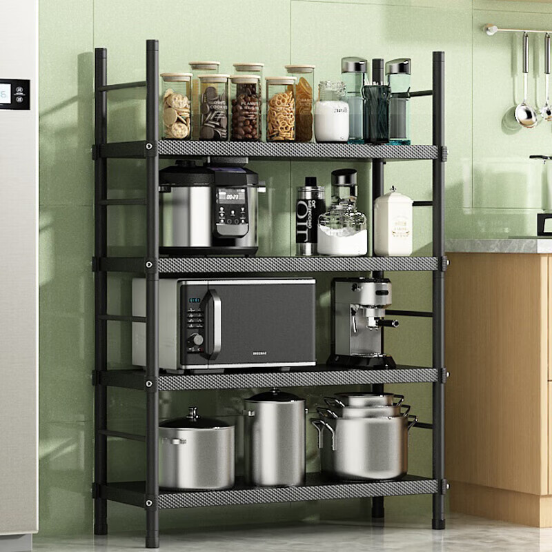 ANERYA 3-Tier Kitchen Storage Rack with Wheels