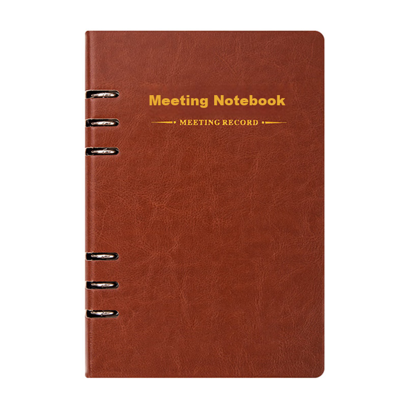 Longe Meeting Notebook - B5 Leather Cover