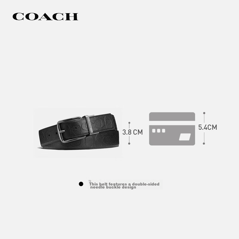 COACH Men's HARNESS Pin Buckle Belt - New Year Gift