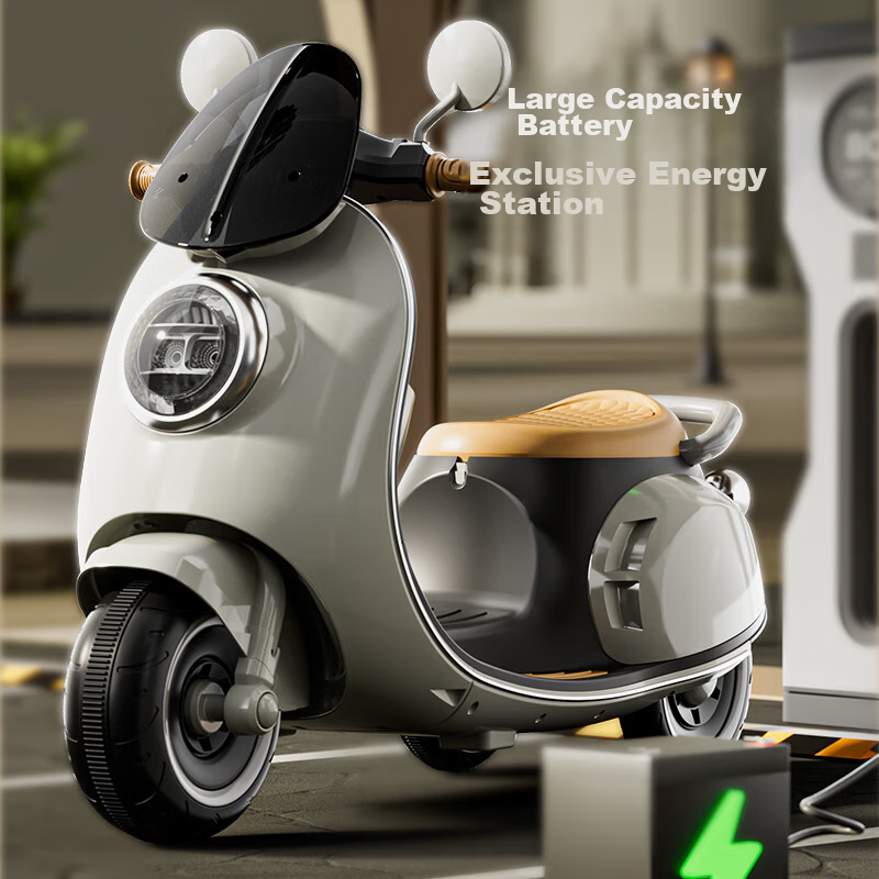 ANGI BABY Kids Electric Motorcycle Scooter for 1-3 Years