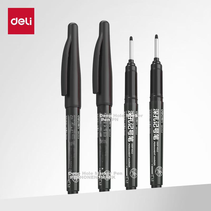 Deli Oil-Based Marker - Quick-Drying & Colorfast Signature Pen