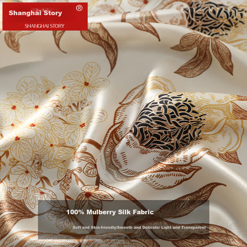 Shanghai Gushi Silk Scarf for Women
