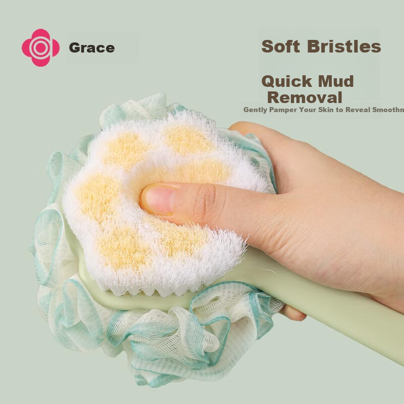 Grace Long Handle Soft Bristle Bath Brush