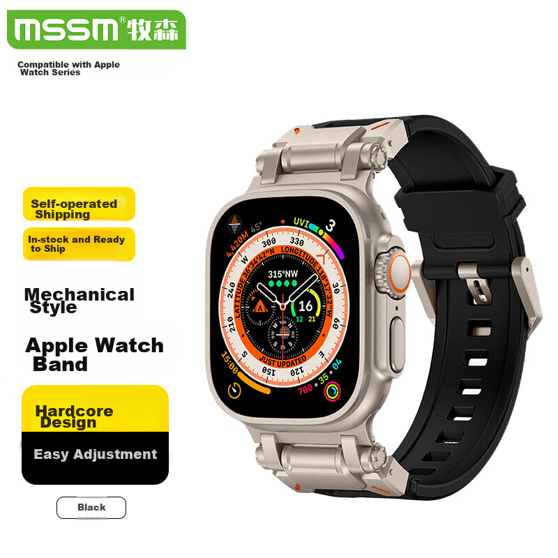 MSSM Apple Watch Band with Metal Buckle
