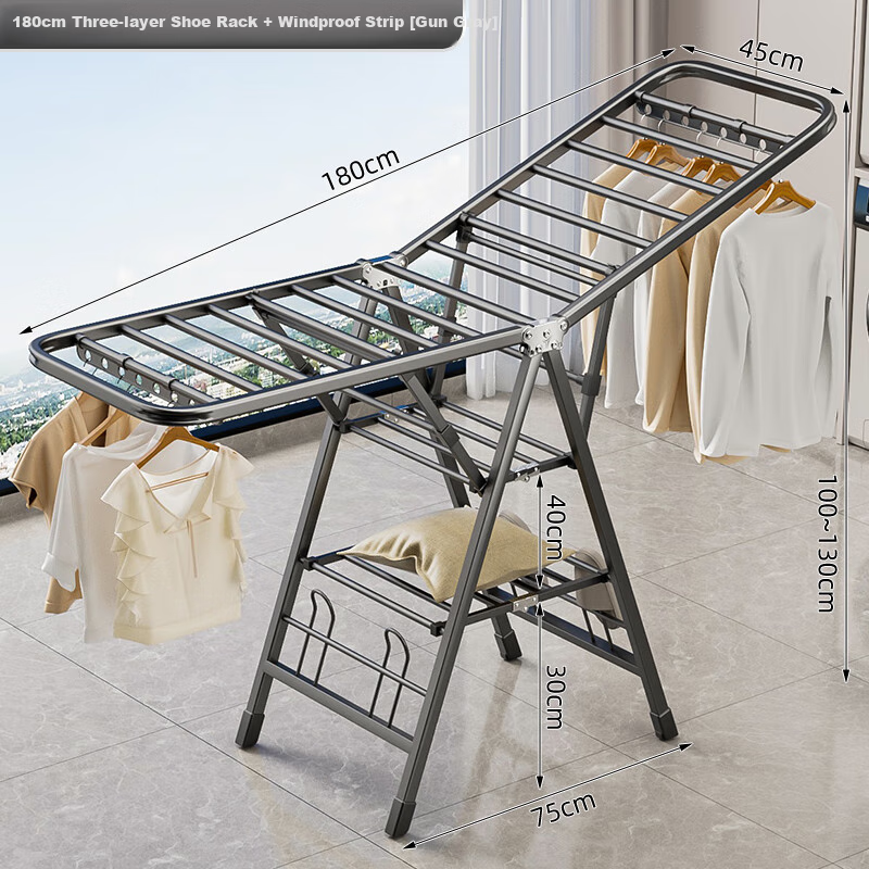 Shengnuoyilin Double-Layer Floor Drying Rack