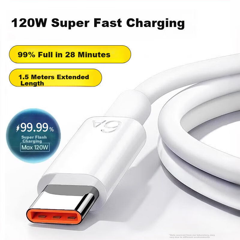 KOVOL 2-Pack Type-C Data Cable - 120% Speed Boost