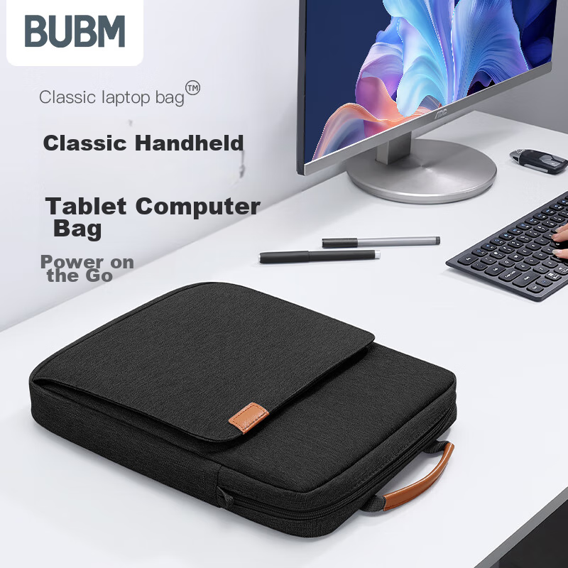 BUBM iPad 11" Crossbody Laptop Bag - Gray