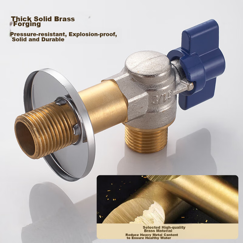BSITN Copper Angle Valve – Large Flow Ball Valve for Gas Water Heater