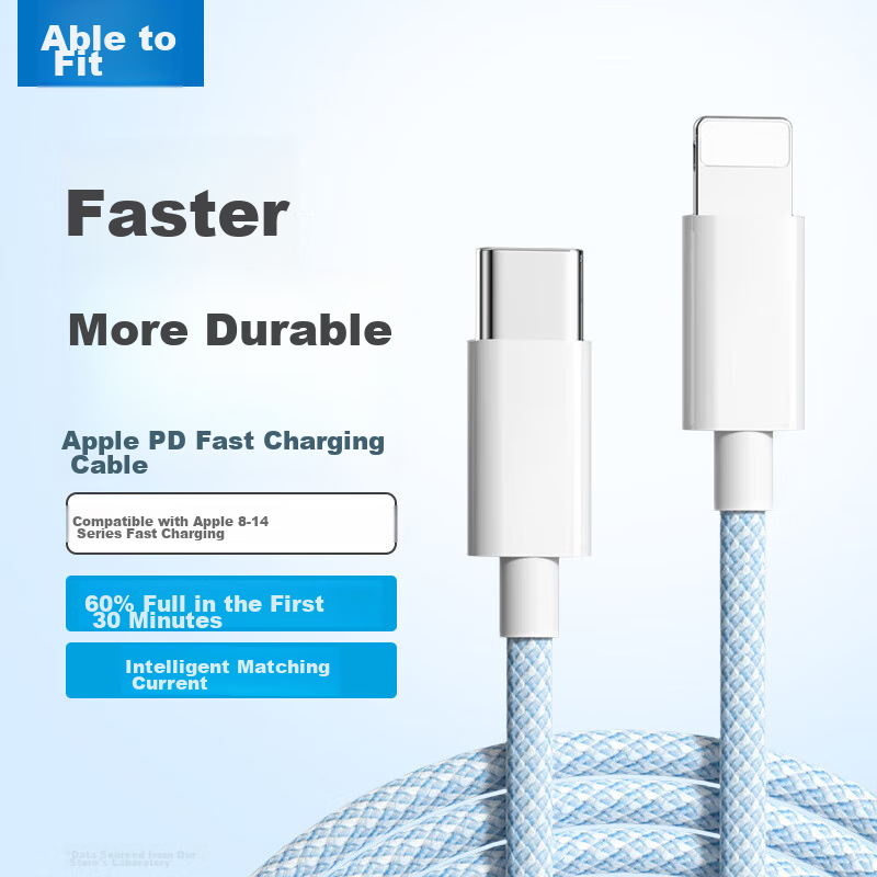 Nengshi Apple PD30W Fast Charging Cable for iPhone 14/13/12/8