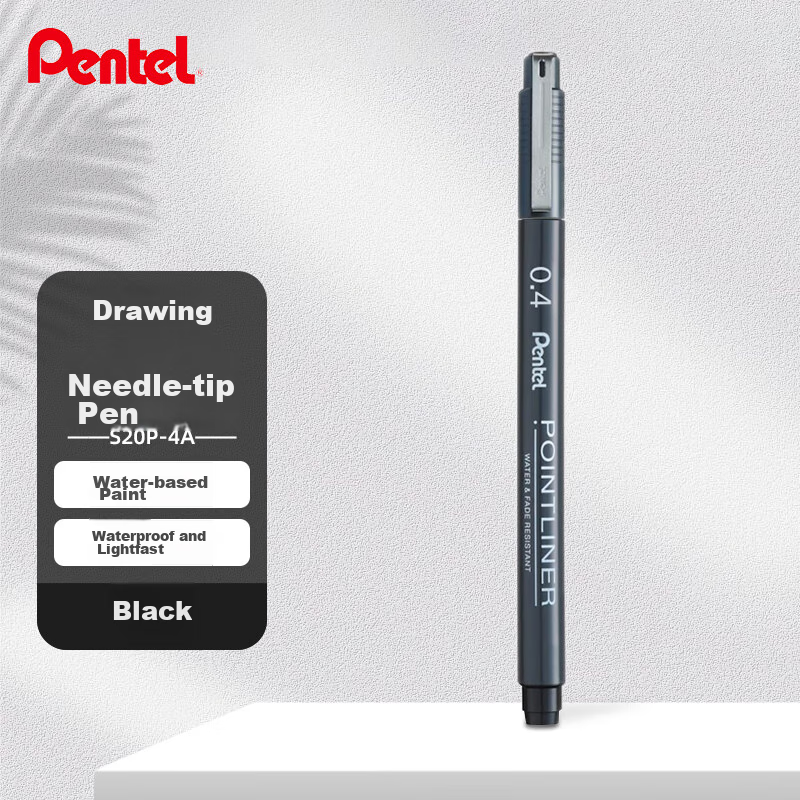 Pentel 0.4mm Water-Based Drawing Needle Pen