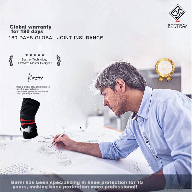 Bestray 5D Knee Support for Heavy Weight Sports
