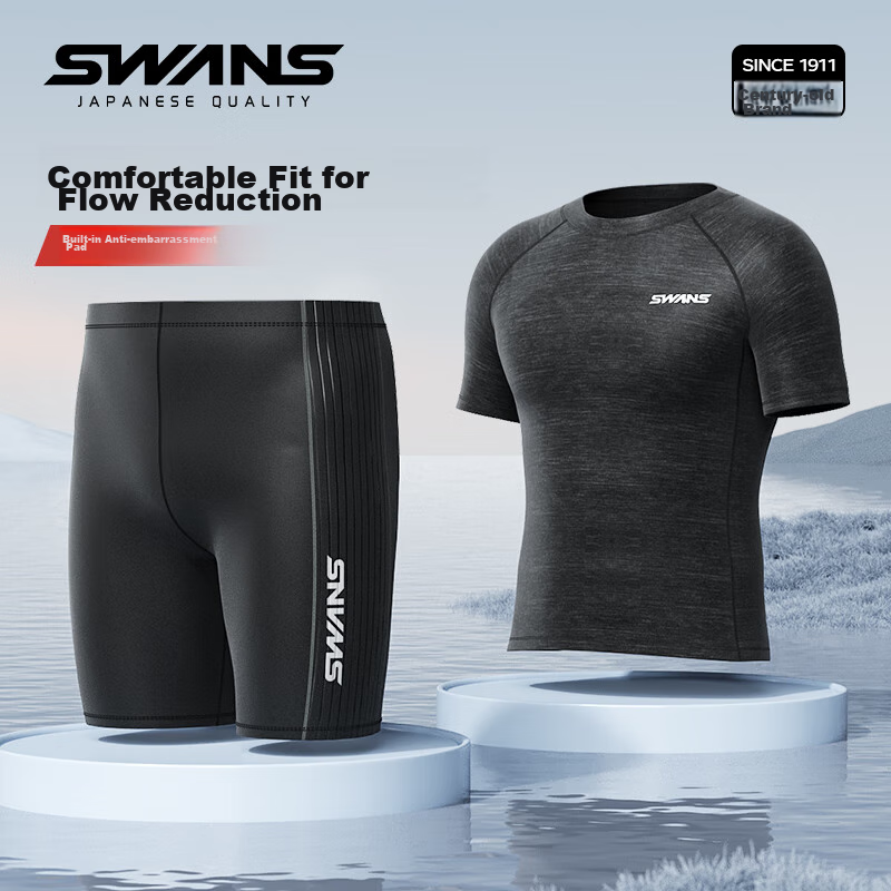 SWANS Men's Swimwear Set - Anti-Embarrassment Pro