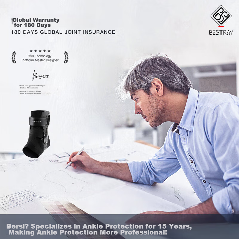 Bestray 3D Sports Ankle Brace - Anti-Sprain Support for Basketball