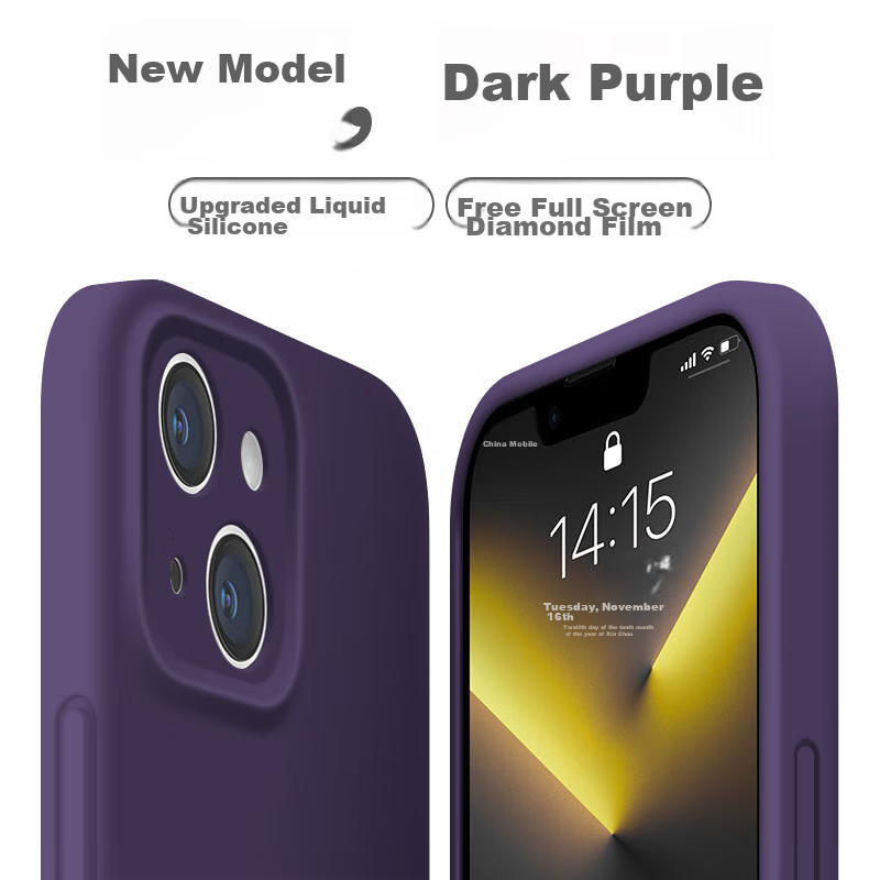 NEYAA iPhone 13 Pro Max Liquid Silicone Case - Titanium Gold