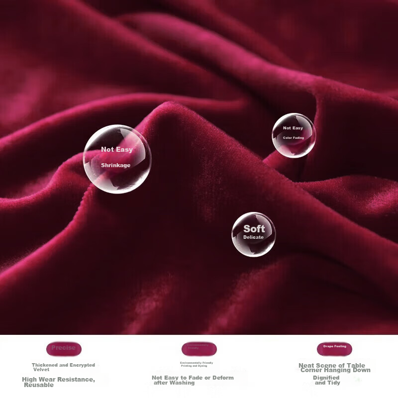 AVIVI GoldVelvet 1.6x2m Velvet Conference Table Cover
