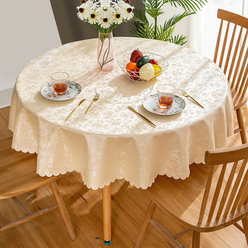 Four Thousand Kilometers Round Waterproof Tablecloth
