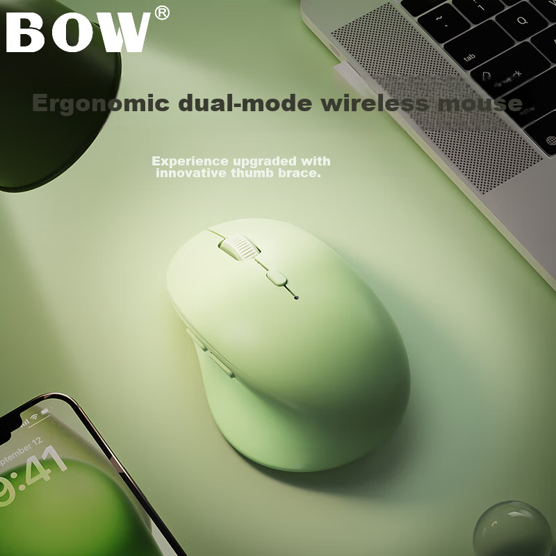 B.O.W Hangshi MD508L Transparent Backlit Wireless Mouse
