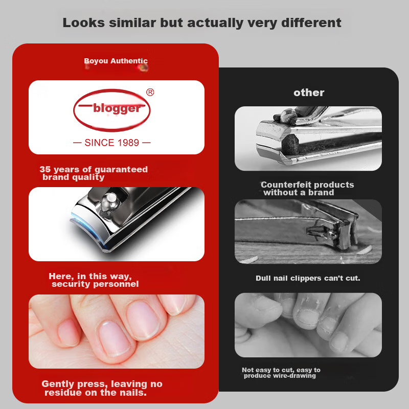 BO YOU Ingrown Toenail Clipper - Large Diagonal Scissors