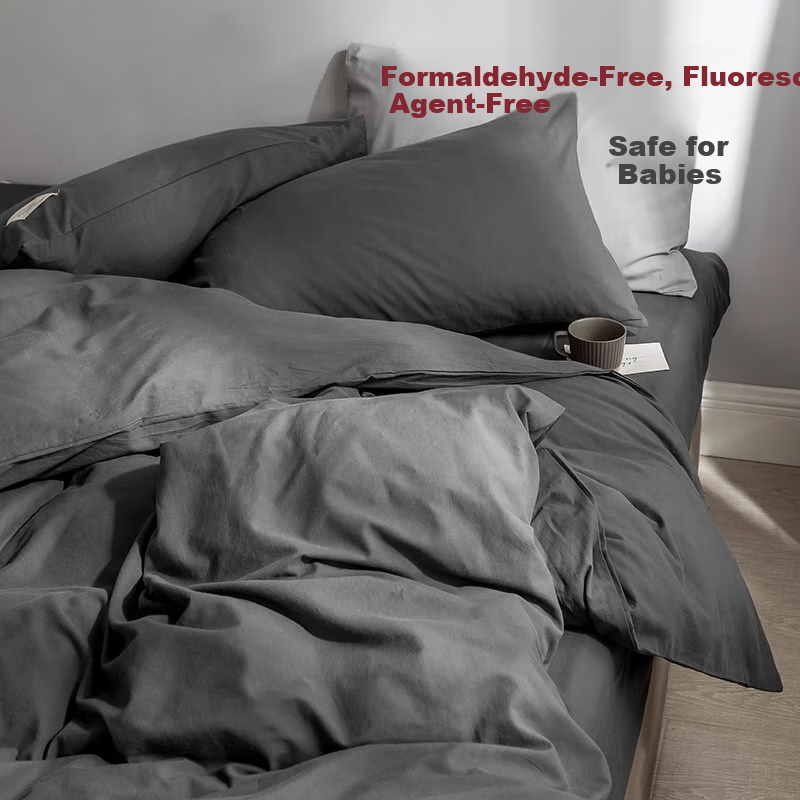 Wuyinliangpin 100% Cotton Pure Bedding Set for 1.8m Bed