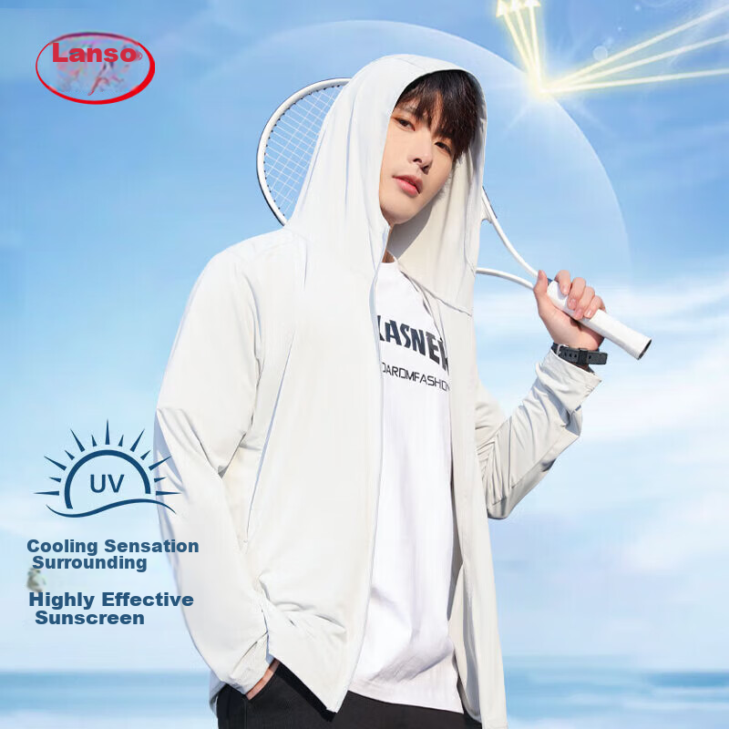 LangSha Men's UPF 50+ Ice Silk Sun Protection Jacket