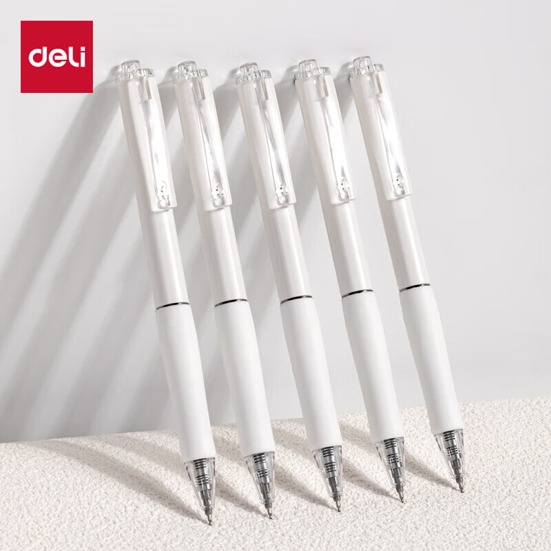 Deli Retractable Exam Pen 0.5mm Black