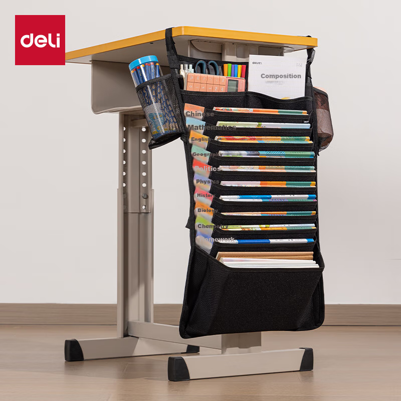 Deli Hanging Book Bag Desk Organizer - 22 Slots Thickened Version