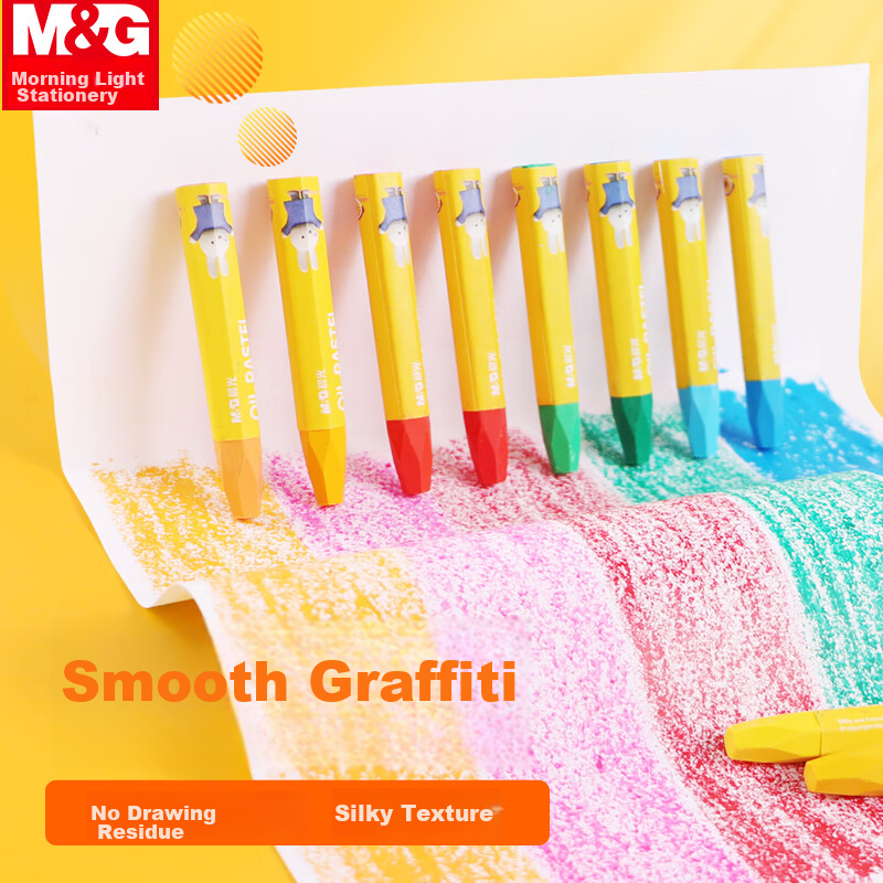 M&G Crayons 12 Colors Triangular Oil Pastel Sticks