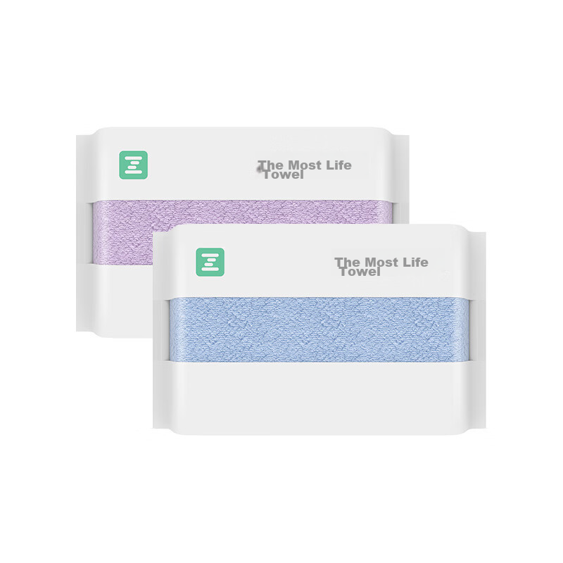 Zui Sheng Huo Sealed Towels - Pure Cotton 2-Pack