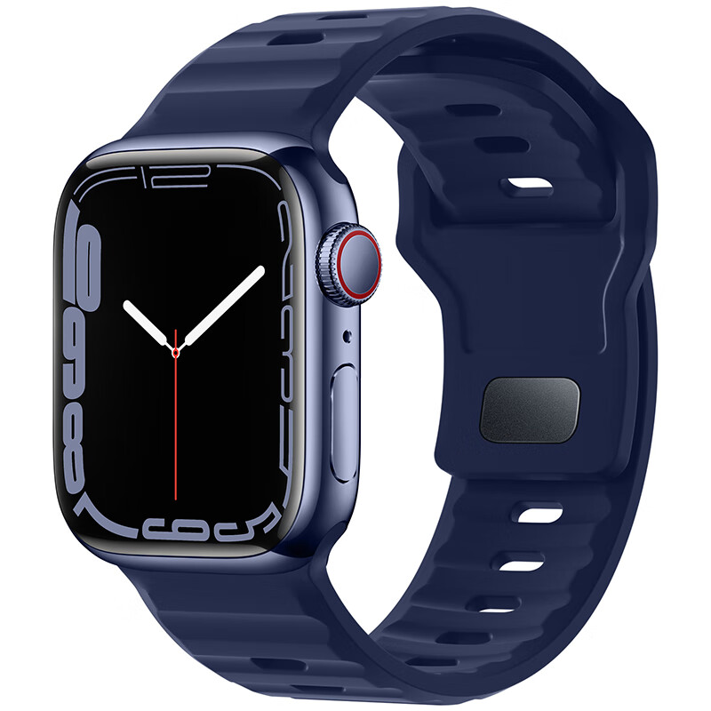 BHO Compatible Apple Watch Band - Stepped Silicone Strap for Apple Watch S11, Ultra3, S10, 9, 8, 7, 6, SE3, 2, 1