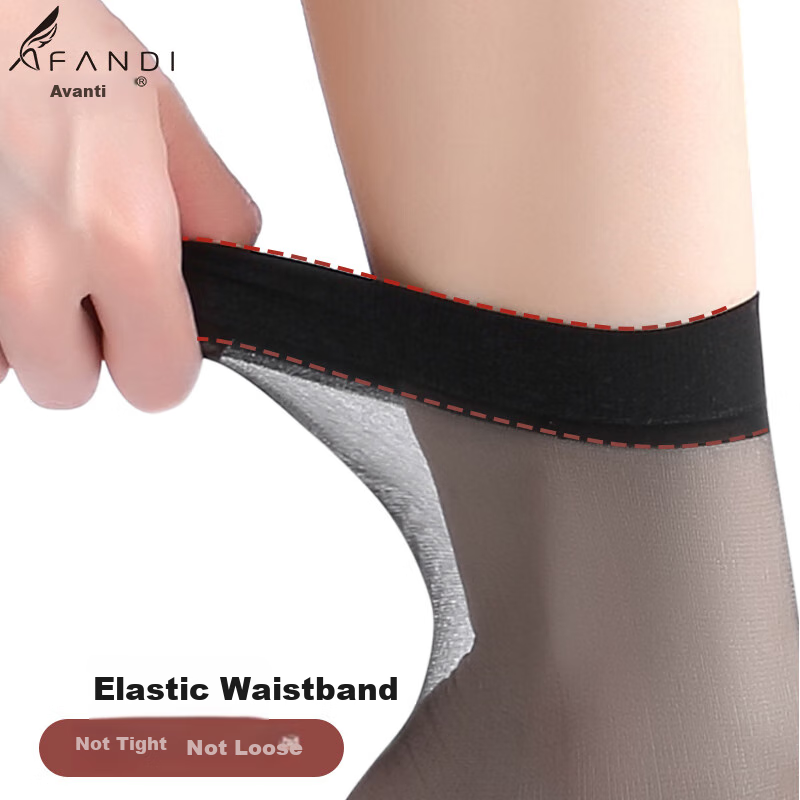 Afandi Women's Ultra-Thin Transparent Socks
