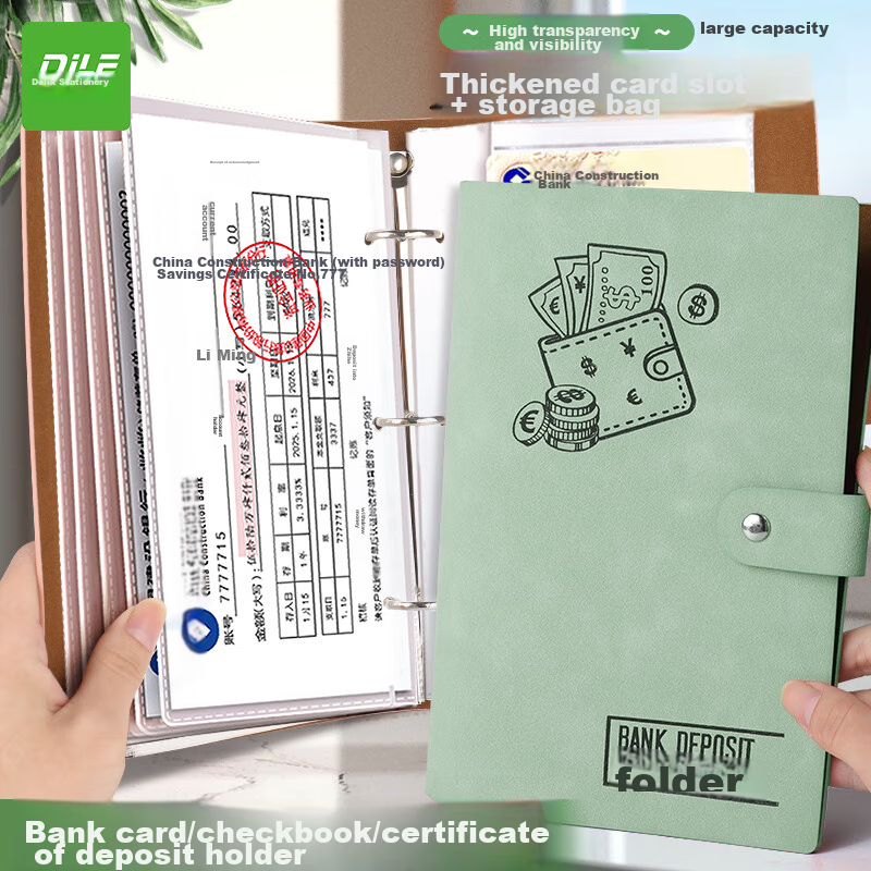 DiLe Multifunctional Document Organizer for Bank Deposit Slips