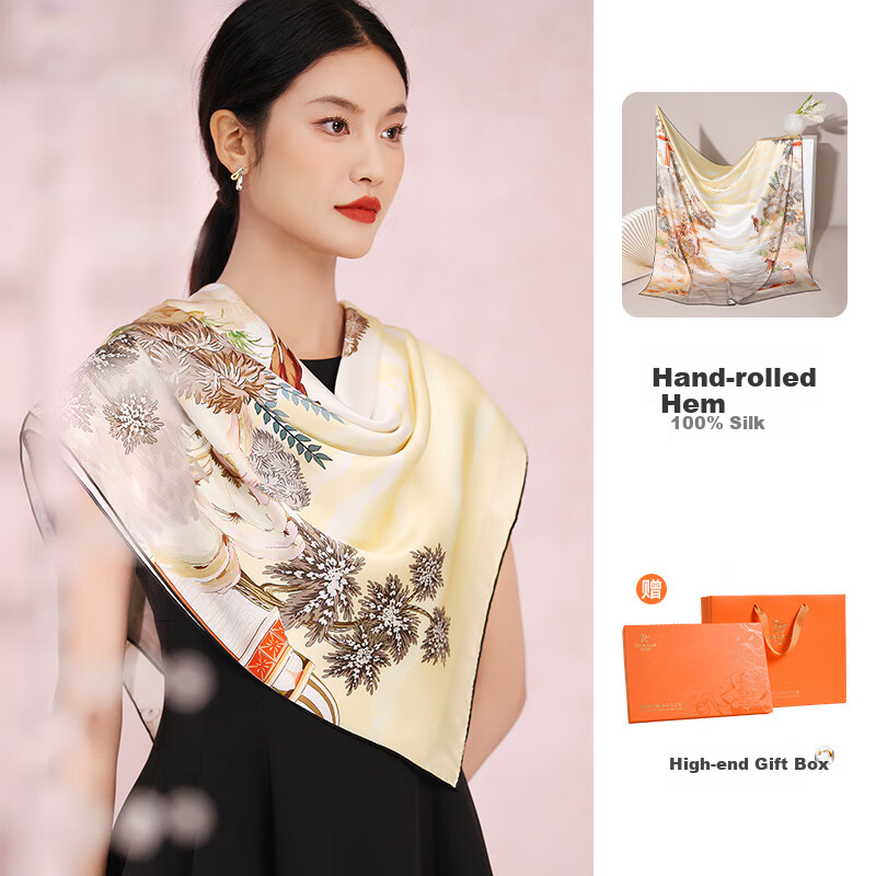 Hangsilu Heavyweight Silk Scarf Shawl