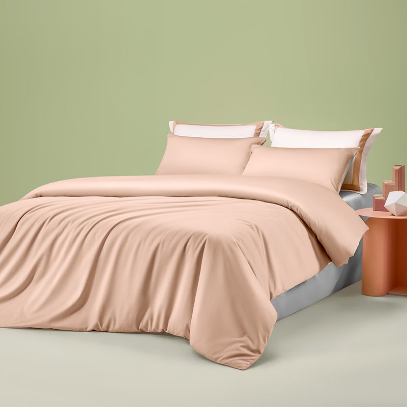 LUOLAI 60-Count Pure Cotton 3-Piece Bedding Set