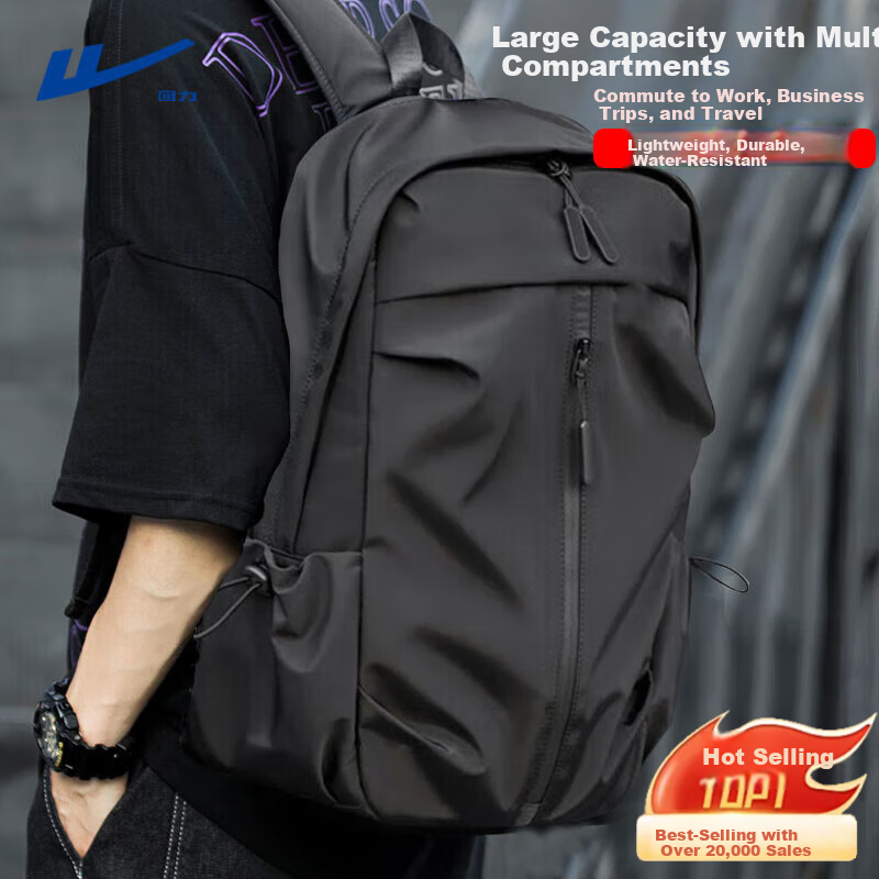 Huili Large Capacity Backpack for Men and Women